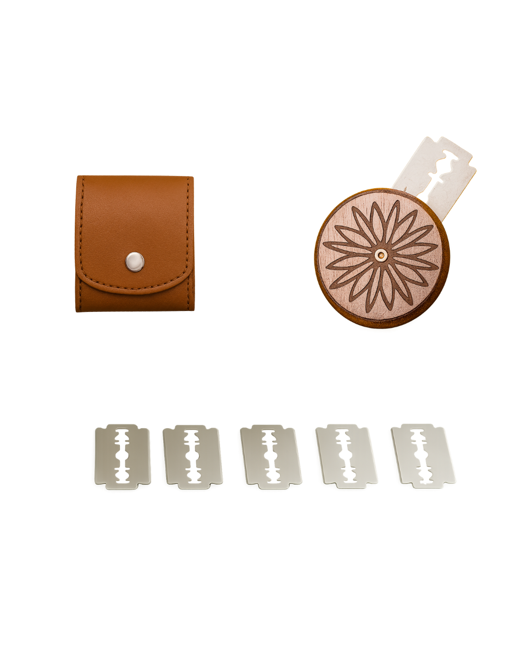 Lame Scoring Tool for Artisan Sourdough – Includes 5 Razor Blades & Leather Pouch