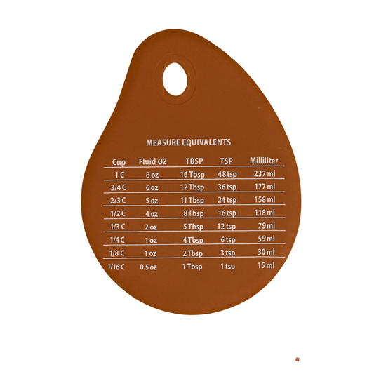 Silicone Dough Scraper with Baking Conversion Chart – Flexible Bowl Scraper for Mixing & Measuring