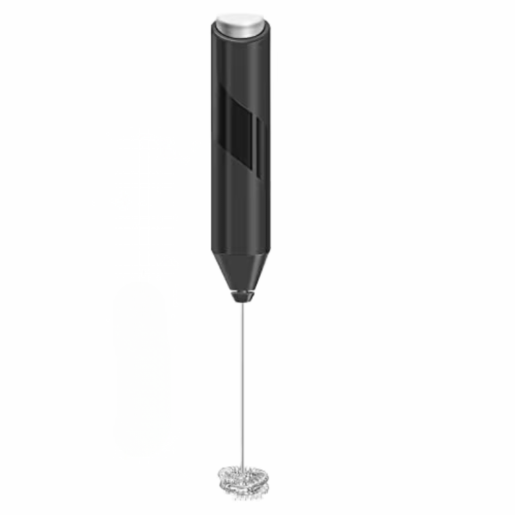 Handheld Electric Milk Frother – Battery Powered, Stainless Steel Whisk